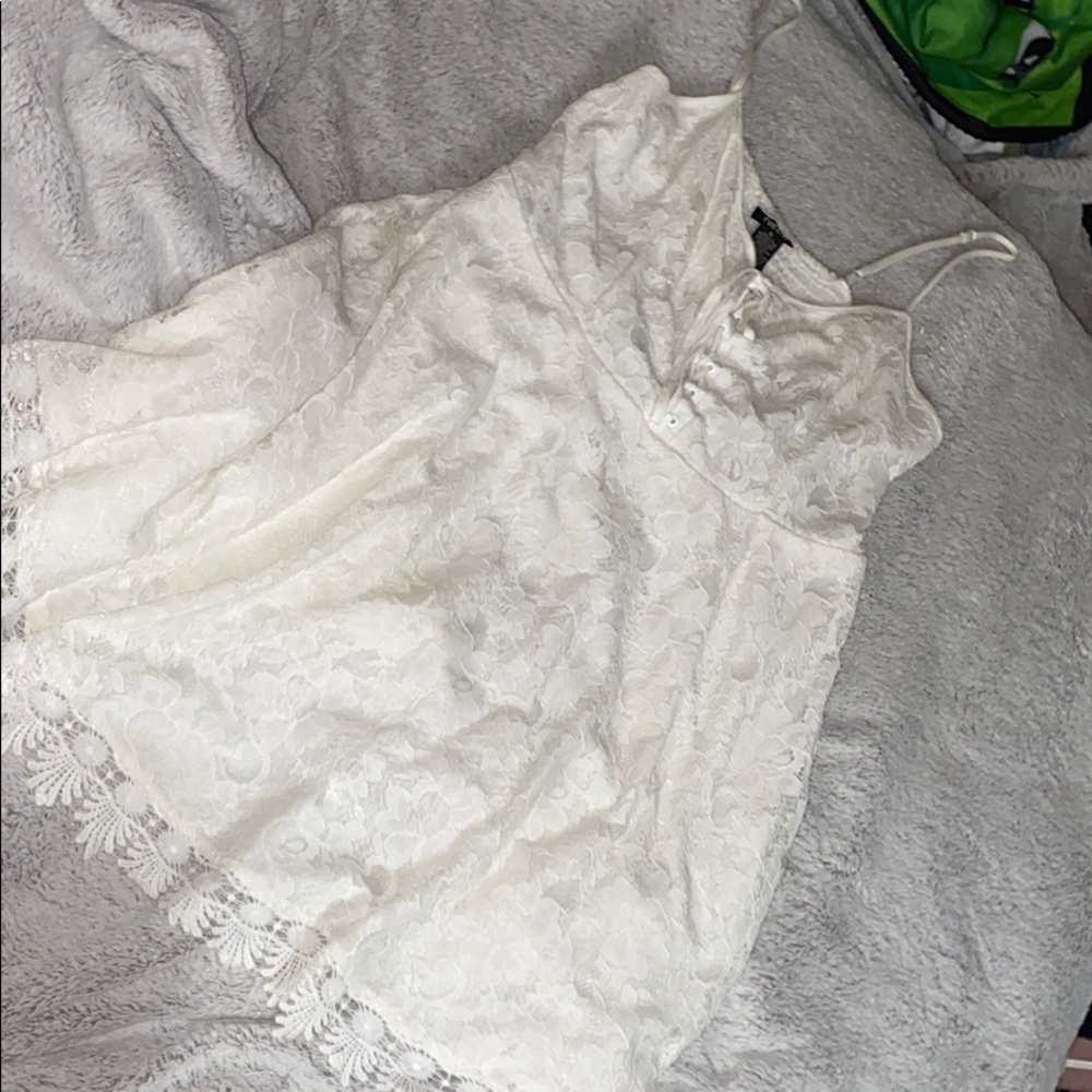 White lace dress